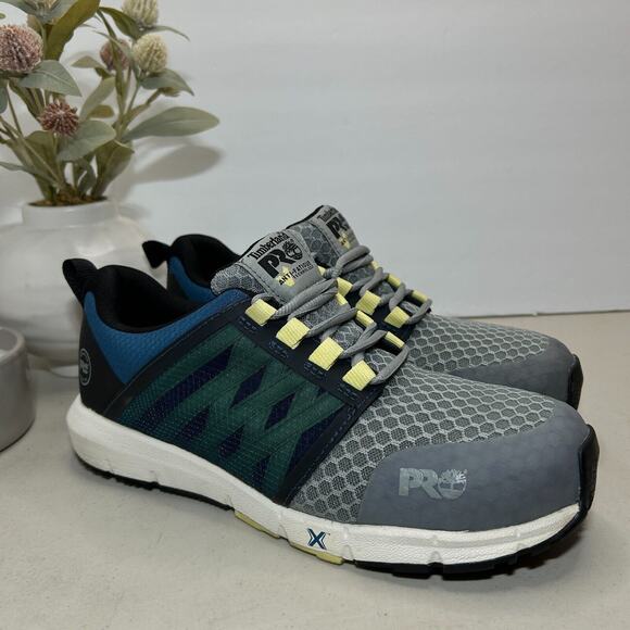 Timberland PRO Flex Lace Up Radius CT Multicolor Shoes A41HY Women's 9M - Picture 1 of 10